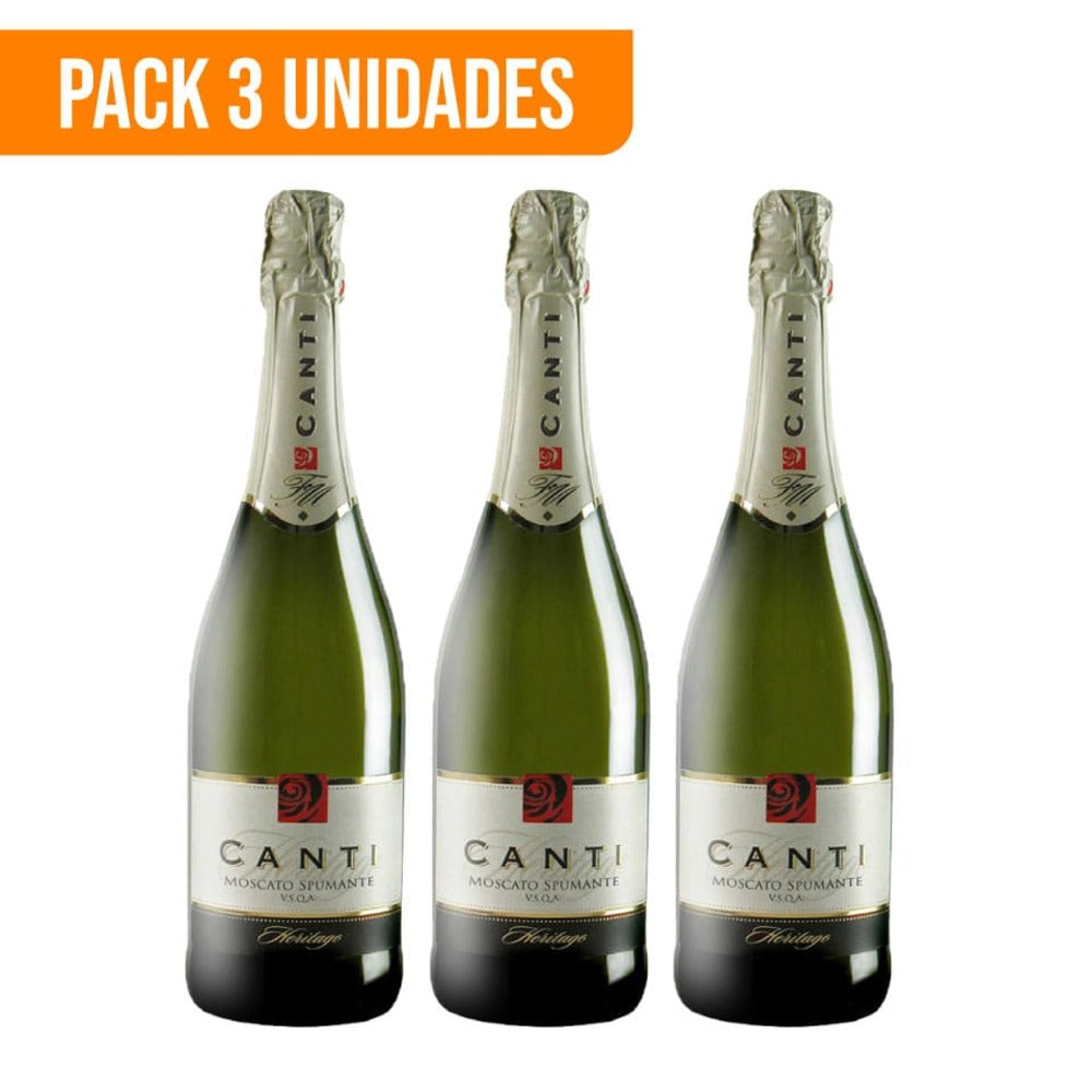 Espumante Canti Moscato Dolce 750 ml – Pack 3 unidades