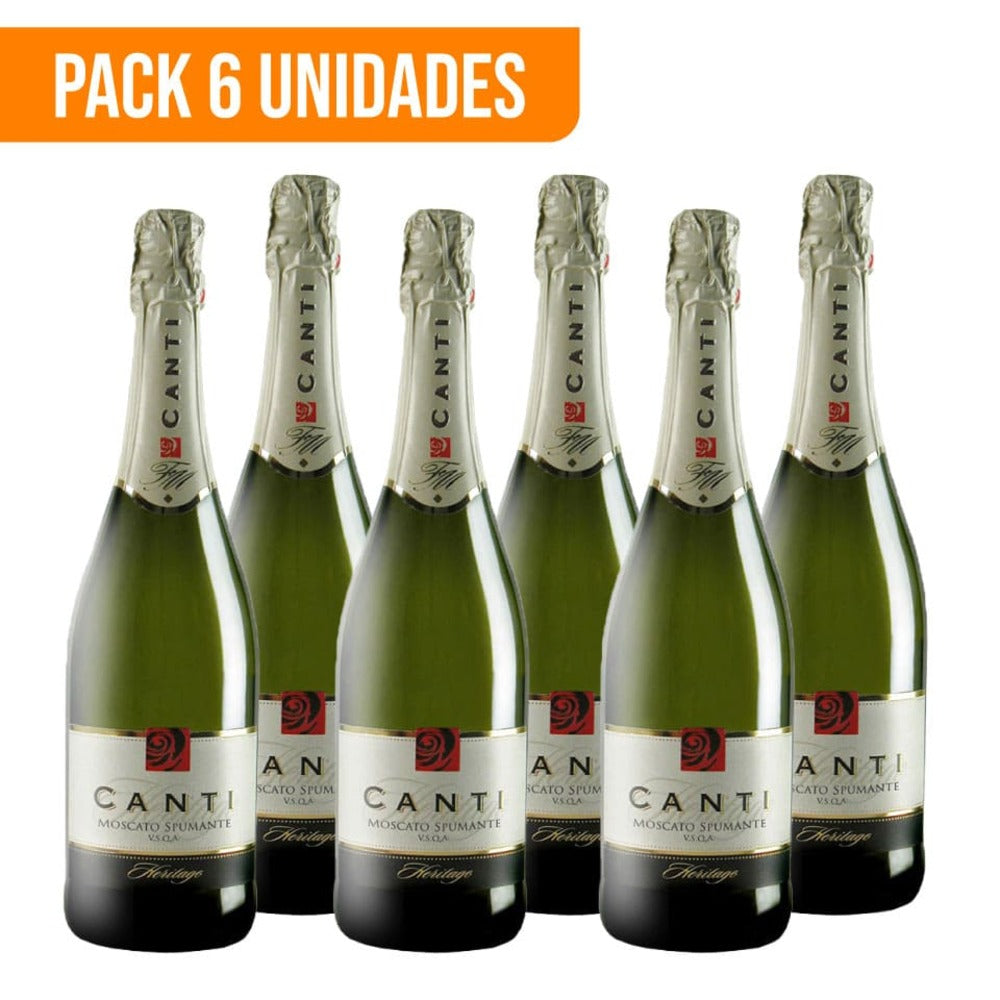 Espumante Canti Moscato Dolce 750 ml – Pack 6 unidades