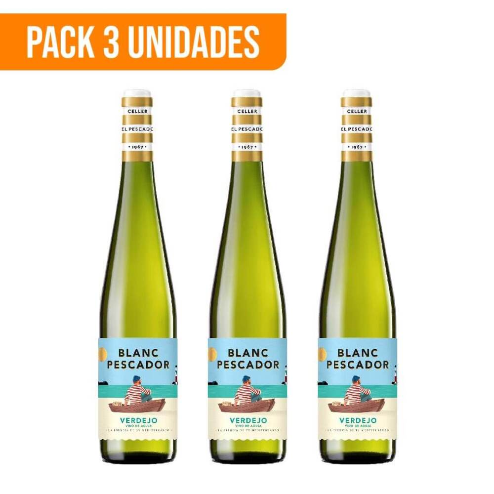 Vino de Aguja Blanc Pescador Verdejo 750 ml – Pack 3